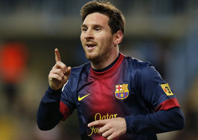 ليونيل ميسى لاعب برشلونة الإسبانى